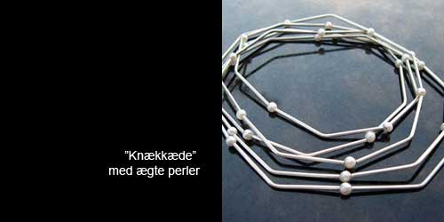 ”Knækkæde” med ægte perler