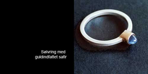 Guldfattet safir